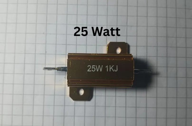 25 watt değerinde bir alüminyum direnç