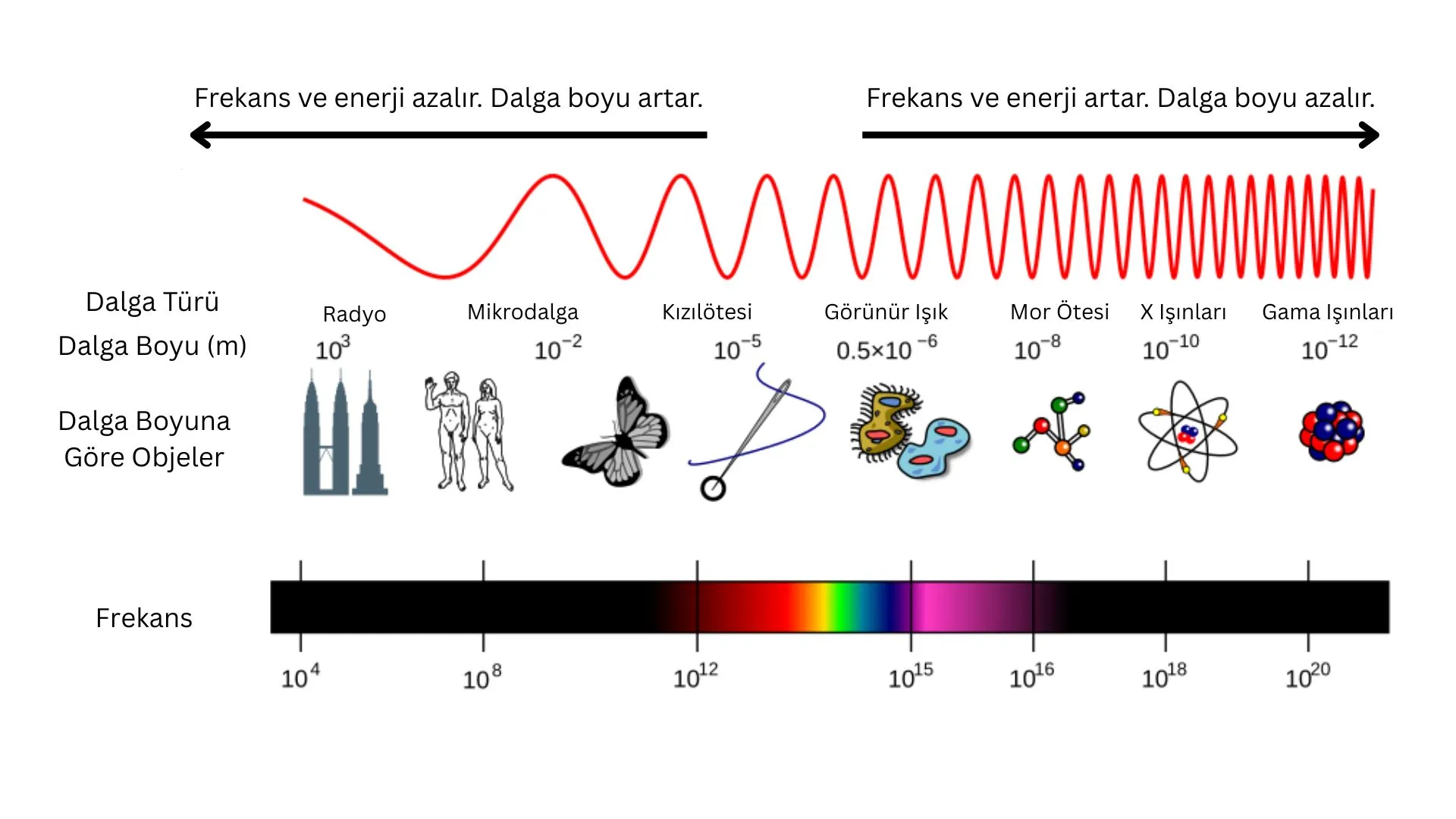 Elektromanyetik spektrum.